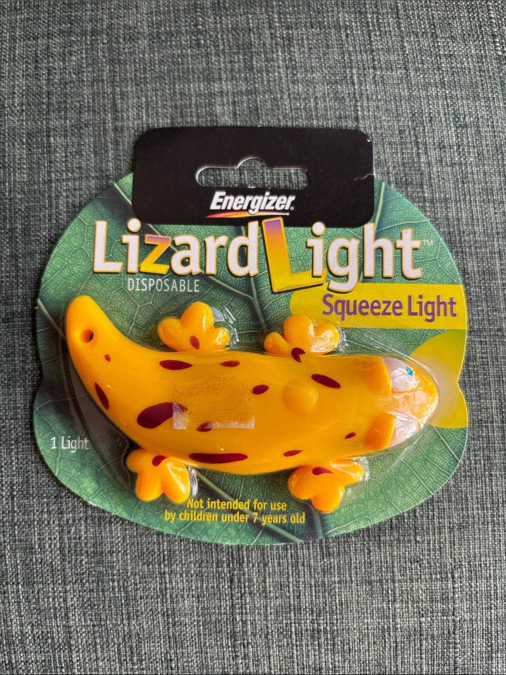 Energizer vintage Lizard Light Disposable Squeeze flashlight Y2K 2000 New in box